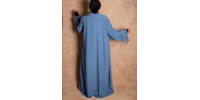 Kimono with tied sleeves in blue,